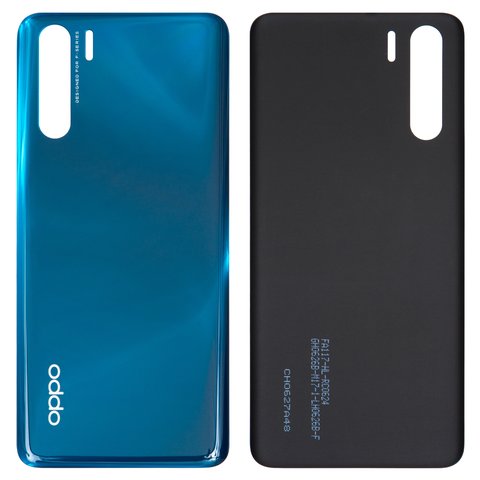 Housing Back Cover compatible with Oppo A91, dark blue, brazil blue 