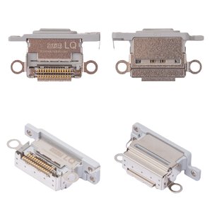 Charge Connector compatible with iPhone 17 Pro, iPhone 17 Pro Max, gray, USB type C 