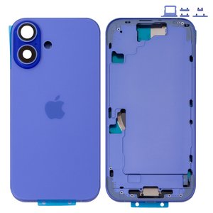 Carcasa puede usarse con iPhone 16, morado, con botones laterales,  con sujetador de tarjeta SIM, Original PRC , EU Version, ultramarine