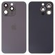 Housing Back Cover compatible with iPhone 13 Pro, (gray, with camera lens, Graphite, small hole)