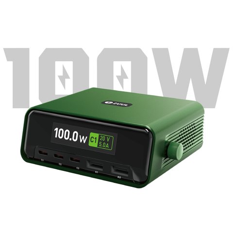 Сетевое зарядное устройство 2UUL PC12, 100 Вт, Quick Charge, Power Delivery PD , 5 портов