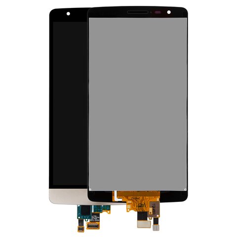 LCD compatible with LG G3s D724, golden, without frame, Original PRC  