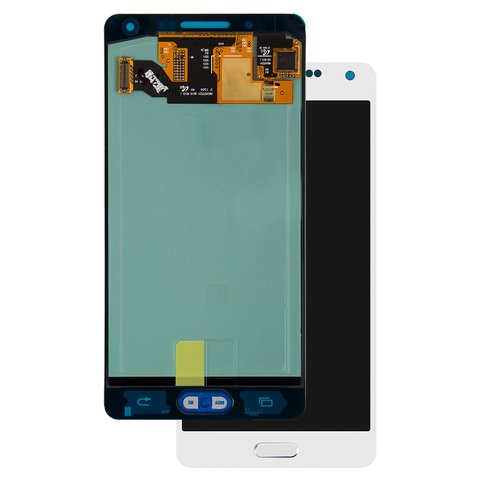 LCD compatible with Samsung A500 Galaxy A5, white, without frame, Original PRC , original glass 