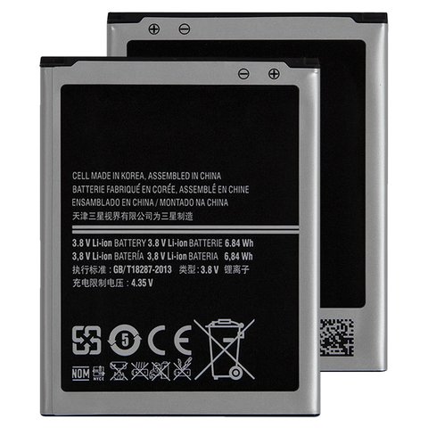 Battery B150AE compatible with Samsung G350 Galaxy Star Advance, Li ion, 3.8 V, 1800 mAh, Original PRC  