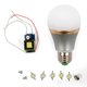 LED Light Bulb DIY Kit SQ-Q22 5 W (warm white, E27)