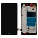 LCD compatible with Huawei P8 Lite (ALE L21), (black, Logo Huawei, with frame, Original (PRC))