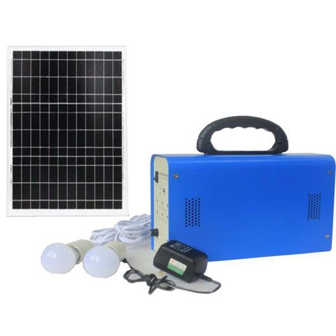DC Portable Solar Power System, 20 W, 12 V 12 Ah, Poly 18 V 20 W