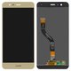 LCD compatible with Huawei P10 Lite, (golden, without frame, Original (PRC), WAS-L21/WAS-LX1/WAS-LX1A)