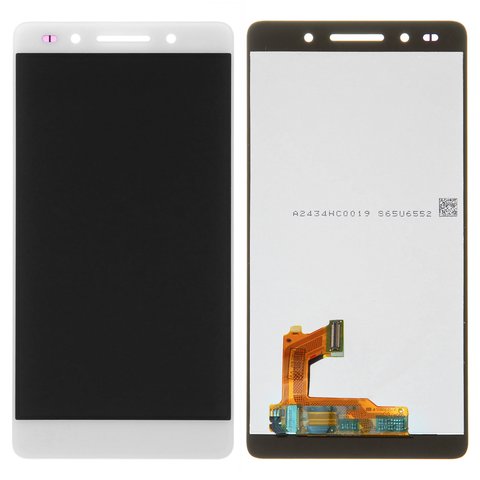 LCD compatible with Huawei Honor 7, white, without frame, High Copy, PLK L01 