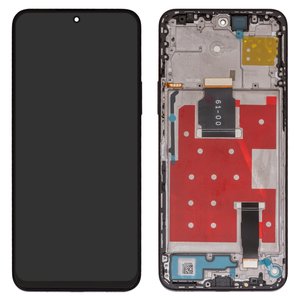 LCD compatible with Huawei Honor 90 Lite, Honor X8a, black, with frame, Original PRC , CRT LX1, CRT LX2, CRT LX3, CRT NX1 