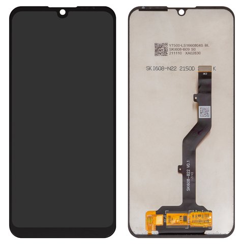 LCD compatible with ZTE Blade A5 2020 , Blade A51 Lite, Blade A7 2019 , Blade A7 2020 , black, without frame, Box SKI608 B22 V0.1