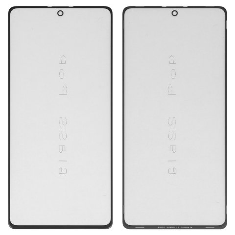 Housing Glass G+OCA PRO compatible with Samsung G770 Galaxy S10 Lite, with OCA film, black 
