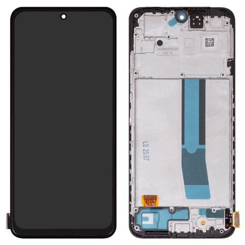 Дисплей для Xiaomi Redmi Note 12S, черный, с рамкой, High Copy, OLED 
