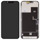 LCD compatible with iPhone 13 Pro, (black, with frame, HC, without IC, (OLED), GX OEM Hard, type 2)