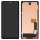 LCD compatible with Google Pixel 7 Pro, (black, with frame, Copy, (TFT))