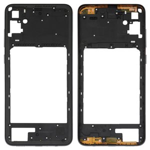 Housing Middle Part compatible with Samsung A055 Galaxy A05, black 