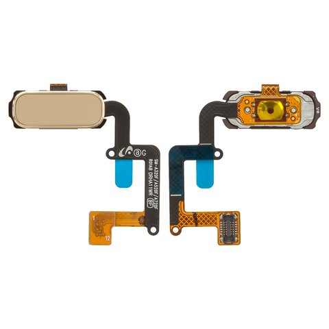 Cable flex puede usarse con Samsung A320F Galaxy A3 2017 , A320Y Galaxy A3 2017 , A520F Galaxy A5 2017 ,  teclas del menú, dorado