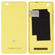 Panel trasero de carcasa puede usarse con Xiaomi Mi 4c, amarillo, con botones laterales,  con sujetador de tarjeta SIM