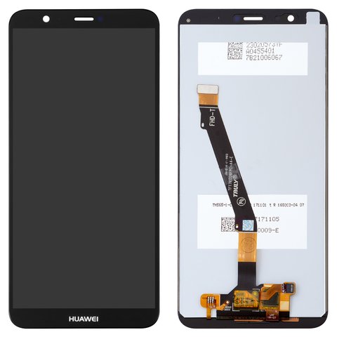 Pantalla LCD puede usarse con Huawei Enjoy 7s, P Smart, negro, Logo Huawei, sin marco, Original PRC , FIG L31 FIG LX1