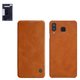 Funda Nillkin Qin leather case puede usarse con Samsung G885F Galaxy A8 Star, marrón, libro, plástico, cuero PU, #6902048162419