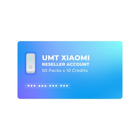 Cuenta de distribuidor UMT Xiaomi 50 paquetes x 10 créditos