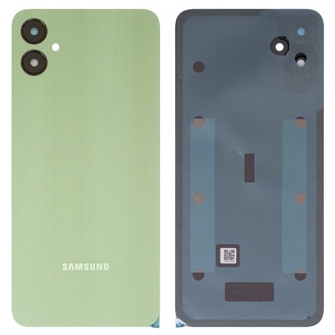 Panel trasero de carcasa puede usarse con Samsung A055 Galaxy A05, verde, con vidrio de cámara, light green