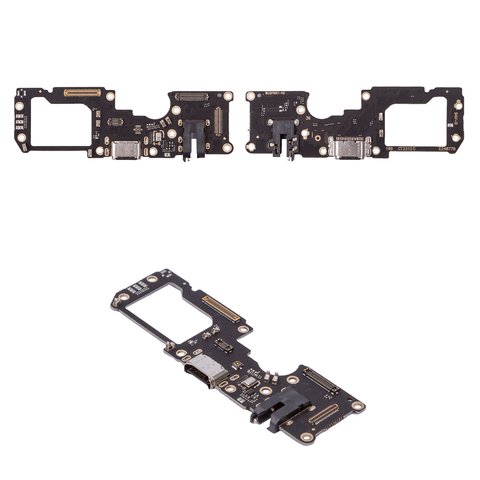 Cable flex puede usarse con Oppo Reno 7, del conector de carga, del conector de auriculares, con micrófono, con componentes, Copy, placa del cargador