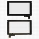 Сенсорний екран для China-Tablet PC 7"; GoClever Tab R74; Prestigio MultiPad 7.0 Ultra (PMP3370B), чорний, 112 мм, 51 pin, 187 мм, ємнісний, 7", #HOTATOUCH C097162A1/DRFPC065T-V1.0/0285-V01