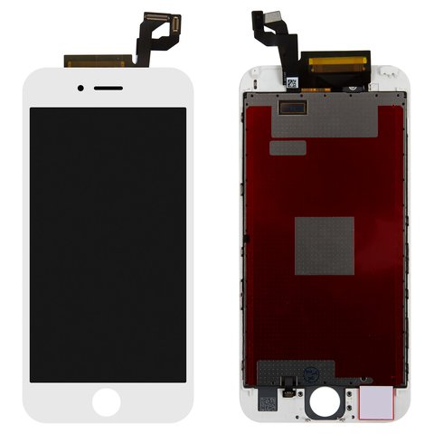 Дисплей для мобільного телефону Apple iPhone 6S, білий, із сенсорним екраном