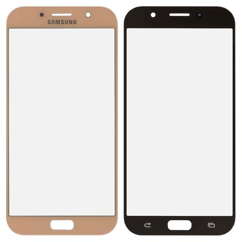 Скло корпуса для Samsung A720F Galaxy A7 2017 , рожеве