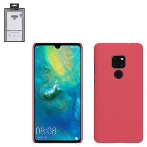 Чехол Nillkin Super Frosted Shield для Huawei Mate 20, красный, с подставкой, матовый, пластик, #6902048166998