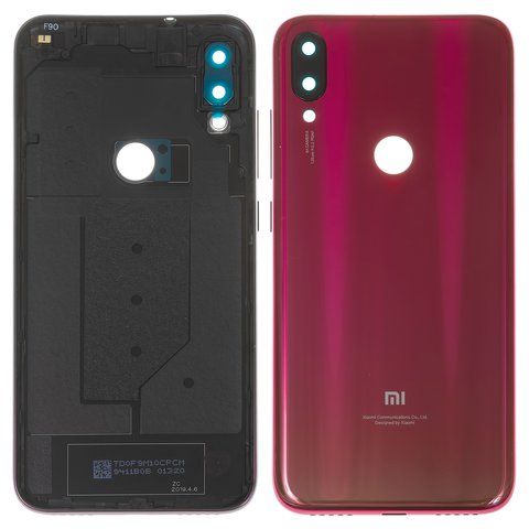 Задняя панель корпуса для Xiaomi Mi Play, красная, M1901F9E