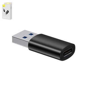 Адаптер Baseus Ingenuity Series, USB тип C, USB тип A, чорний, #ZJJQ000101