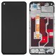 Дисплей для Oppo A36, A76, черный, с рамкой, Original (PRC), PESM10, CPH2375, BV066G3M-L01-MB00