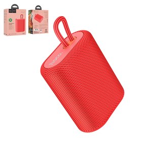 Портативна бездротова колонка Hoco BS47, червона, з USB кабелем тип C, 5W*1, #6931474755988