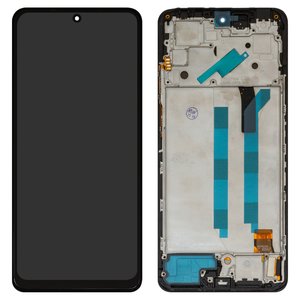Дисплей для Xiaomi Redmi Note 12 Pro 4G, черный, с рамкой, High Copy, OLED 
