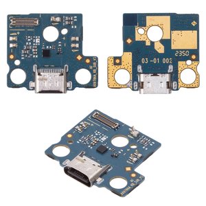 Шлейф для Lenovo Tab M11 TB330FU, конектора зарядки, з компонентами, Original PRC , плата зарядки