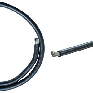 Провід в силіконовій ізоляції 6AWG, 16 мм², 1 м, чорний