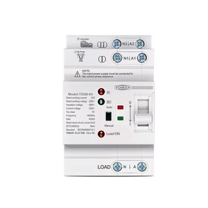 Автомат введення резерву TOMZN TOQ6 63, 2P, 220 В, 63A, Generator