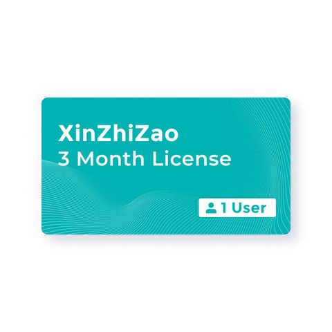 Ліцензія XinZhiZao на 3 місяці 1 користувач 