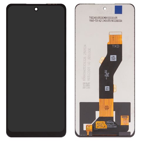 Дисплей для Tecno Pop 8, Spark 20 KJ5 , Spark 20C BG7 , Spark Go 2024  BG6 ; Infinix Hot 40i X6528B , Smart 8 X6525 , чорний, без рамки, Сopy, TXDI660QCEPX