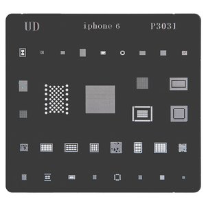 BGA-трафарет P3031 для мобильного телефона Apple iPhone 6, 29 в 1 BGA-трафарет P3031 для мобильного телефона Apple iPhone 6, 29 в 1