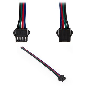 Соединительный кабель 4-контактный JST для светодиодных лент RGB SMD 5050, WS2813, male-разъем ("Папа") Соединительный кабель 4-контактный JST для светодиодных лент RGB SMD 5050, WS2813, male-разъем ("Папа")